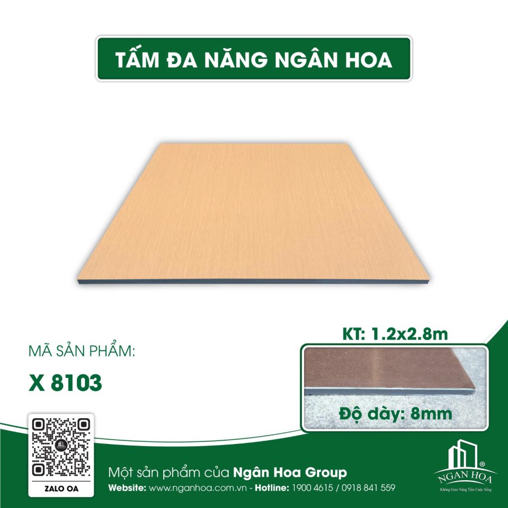 Tấm đa năng Ngân Hoa – X 8103