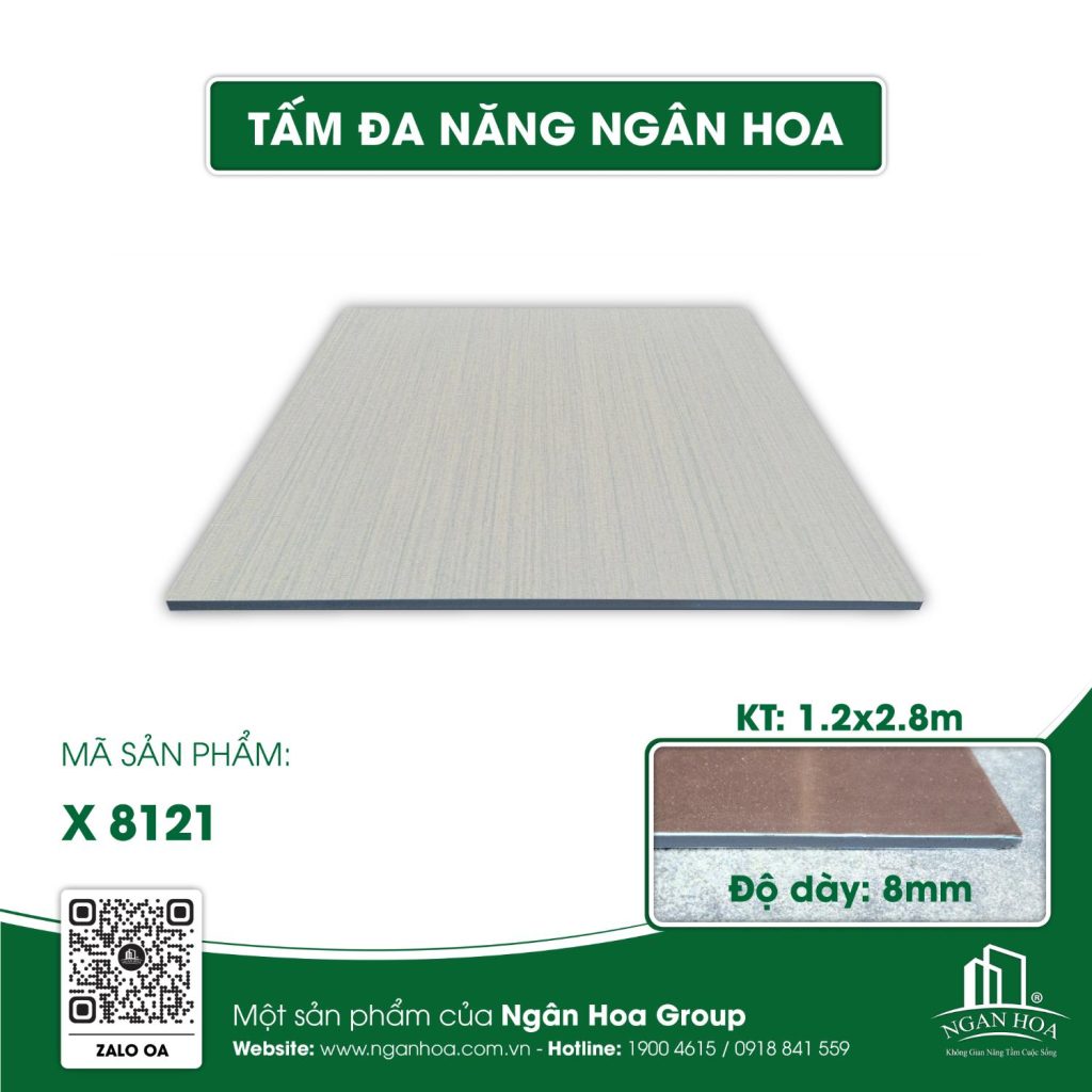 Tấm đa năng Ngân Hoa X 8121