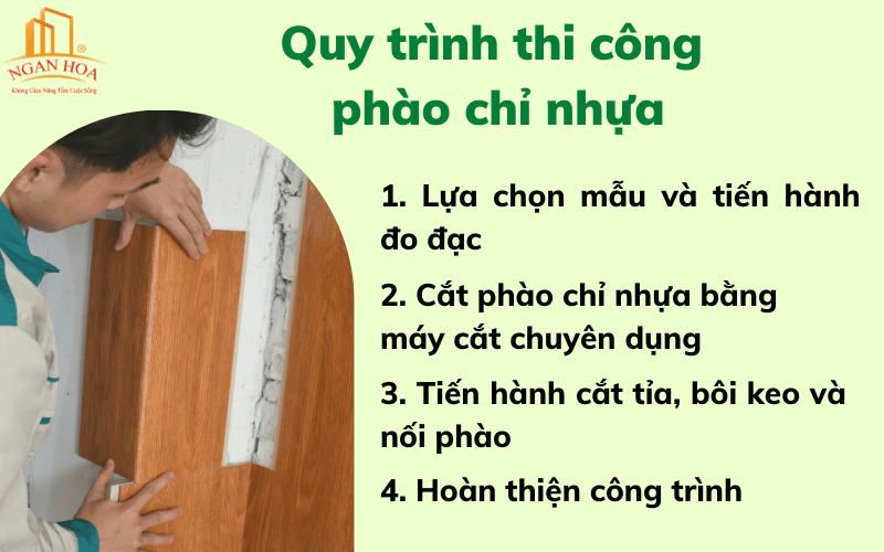 Hướng dẫn thi công phào chỉ nhựa