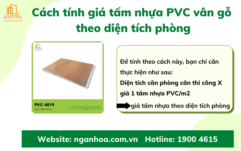 Cách tính giá tấm nhựa PVC vân gỗ