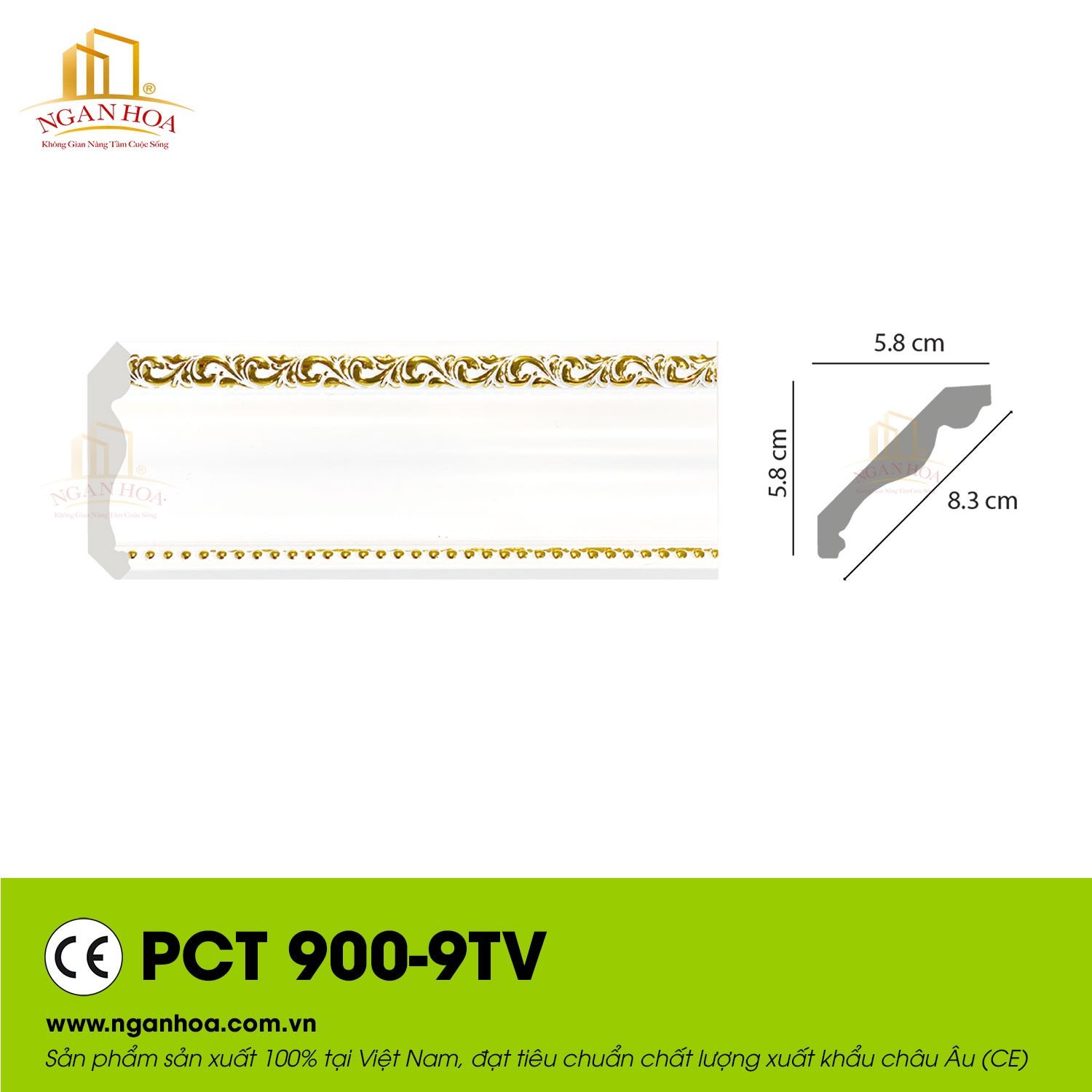 Phào chỉ trần PCT 900-9TV
