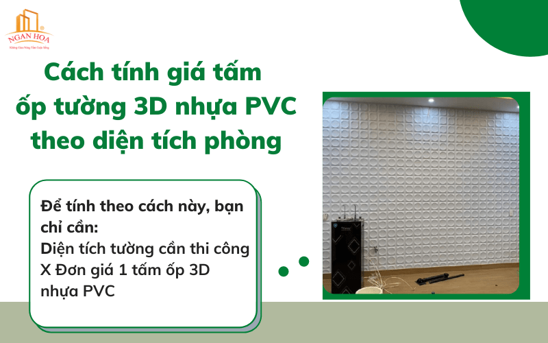 Cách tính giá tấm ốp tường 3D nhựa PVC theo diện tích phòng