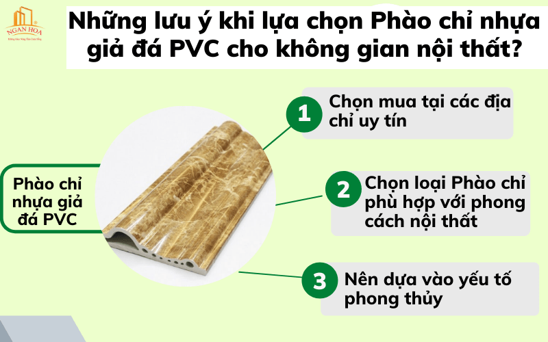 Những lưu ý khi lựa chọn Phào chỉ nhựa giả đá PVC cho không gian nội thất