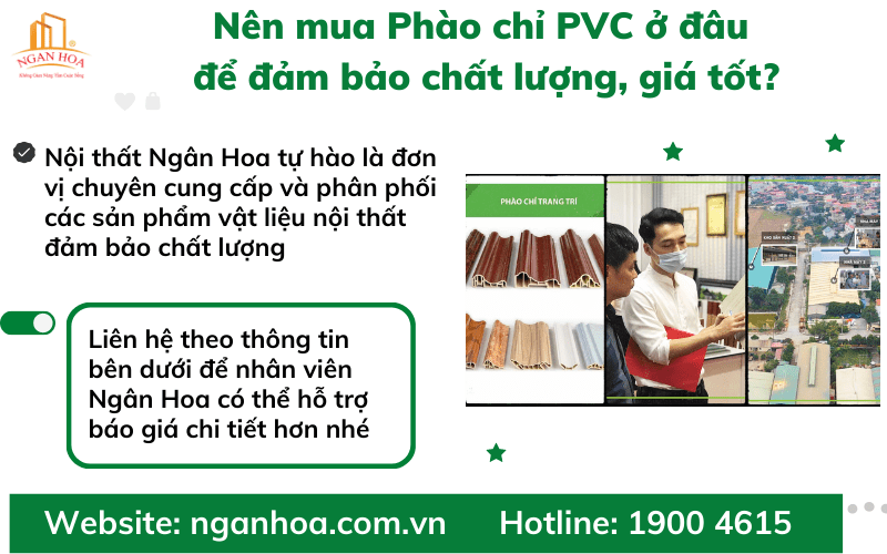 Nên mua Phào chỉ PVC ở đâu để đảm bảo chất lượng, giá tốt