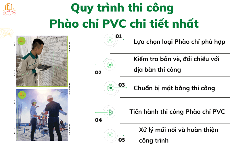 Quy trình thi công Phào chỉ PVC chi tiết nhất