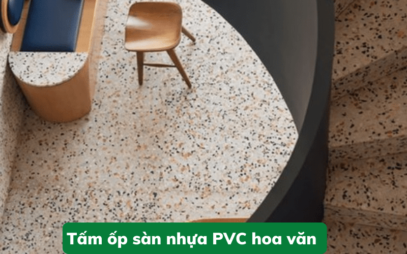 Tấm ốp sàn nhựa PVC hoa văn đẹp