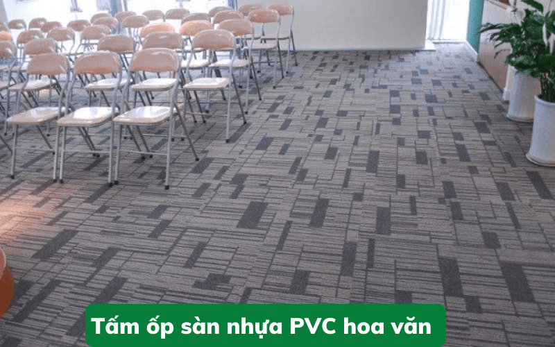 Tấm ốp sàn nhựa PVC hoa văn đẹp