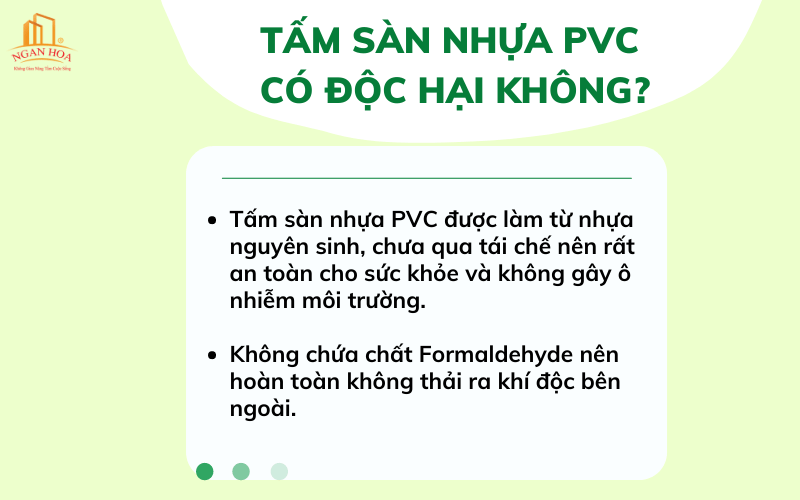 Tấm sàn nhựa PVC có độc hại không