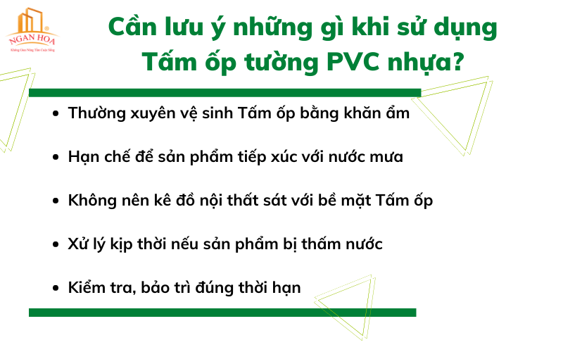 Cần lưu ý những gì khi sử dụng Tấm ốp tường PVC nhựa