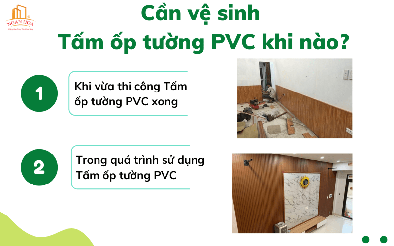 Cần vệ sinh Tấm ốp tường PVC khi nào
