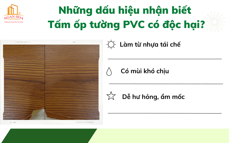 Những dấu hiệu nhận biết Tấm ốp tường PVC có độc hại