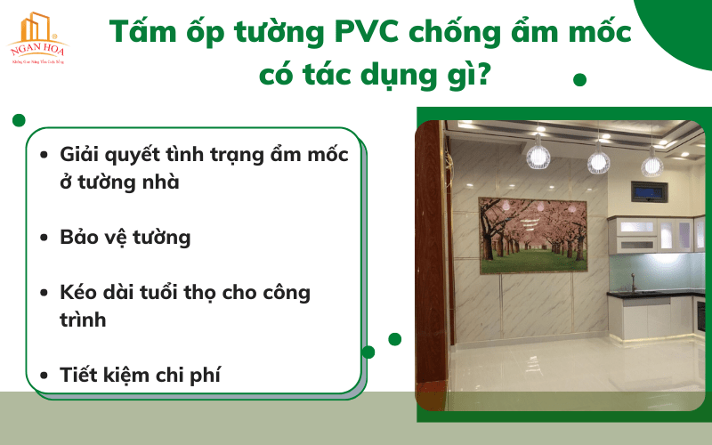 Tấm ốp tường PVC chống ẩm mốc có tác dụng gì