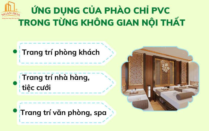 Ứng dụng của phào chỉ PVC trong từng không gian nội thất