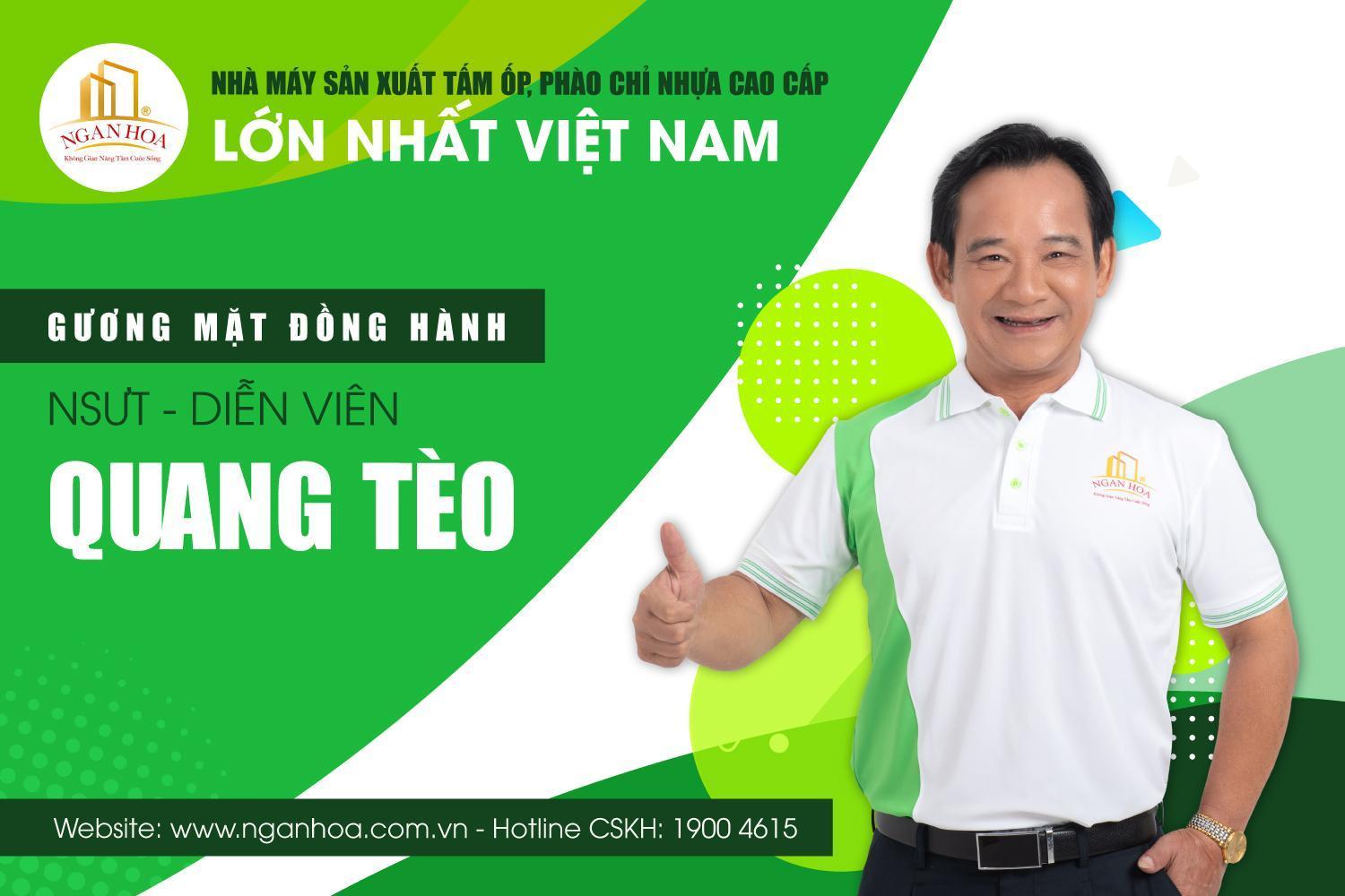 Đại sứ thương hiệu của Ngân Hoa - NSƯT Quang Tèo