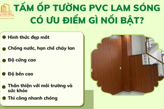 Tấm ốp tường PVC lam sóng có ưu điểm gì nổi bật?