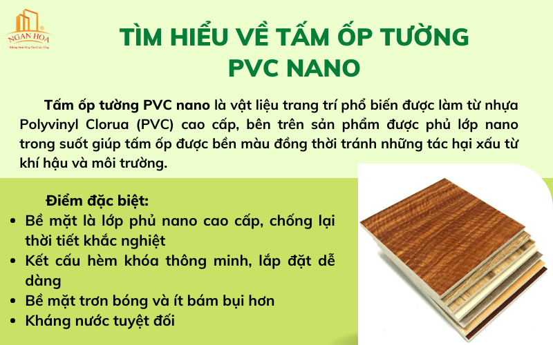Tìm hiểu về tấm ốp tường PVC nano