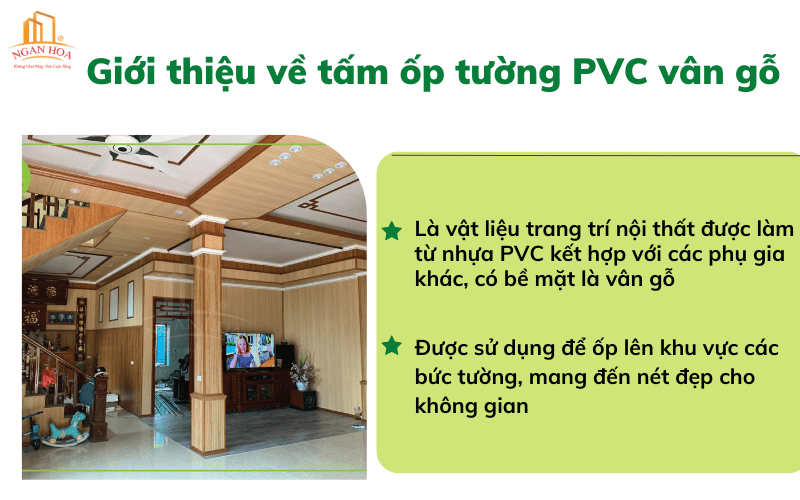 Giới thiệu về tấm ốp tường PVC vân gỗ