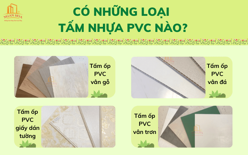 Có những loại tấm ốp nhựa PVC nào?