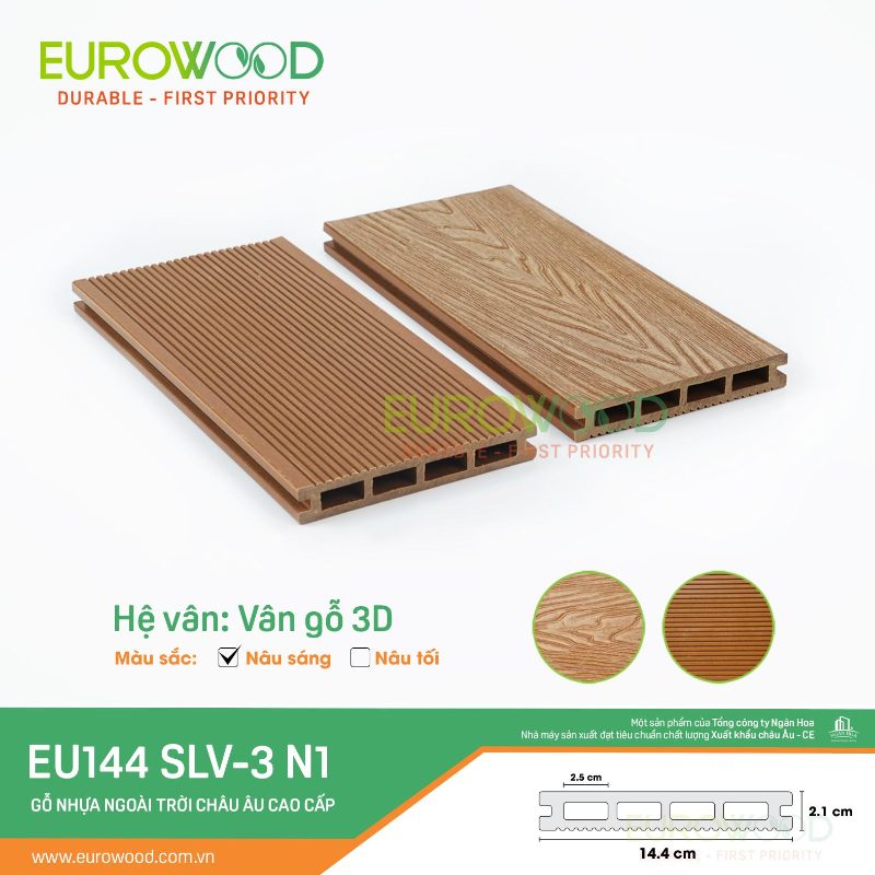 Sàn gỗ nhựa EU 144 SLV-3 N1