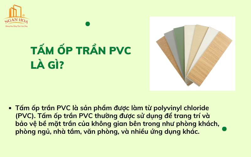 Giới thiệu tấm ốp trần PVC