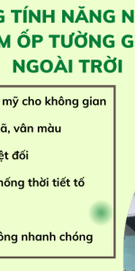 Những tính năng nổi bật của tấm ốp tường gỗ nhựa ngoài trời