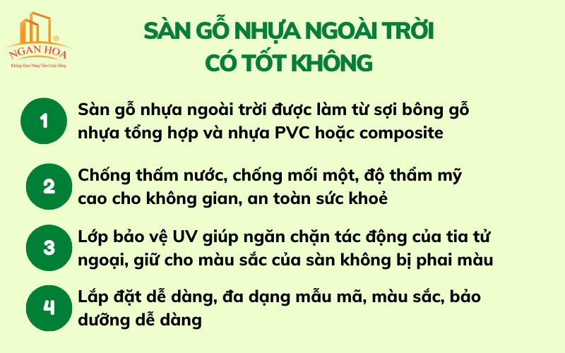 Giới thiệu về cấu tạo sàn gỗ nhựa ngoài trời