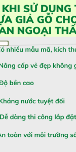 Lợi ích khi sử dụng Tấm ốp lam nhựa giả gỗ cho không gian ngoại thất?