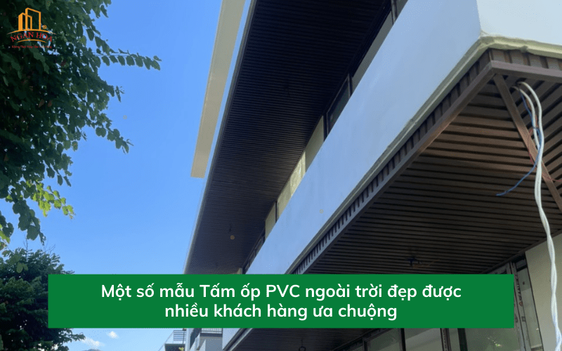 Một số mẫu tấm ốp tường PVC ngoài trời phổ biến hiện nay