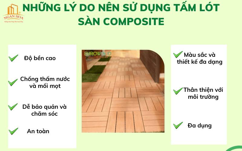 Những lý do nên sử dụng tấm lót sàn composite