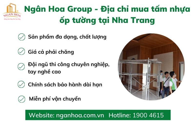 Ngân Hoa Group - Địa chỉ mua tấm nhựa ốp tường tại Nha Trang uy tín, chất lượng