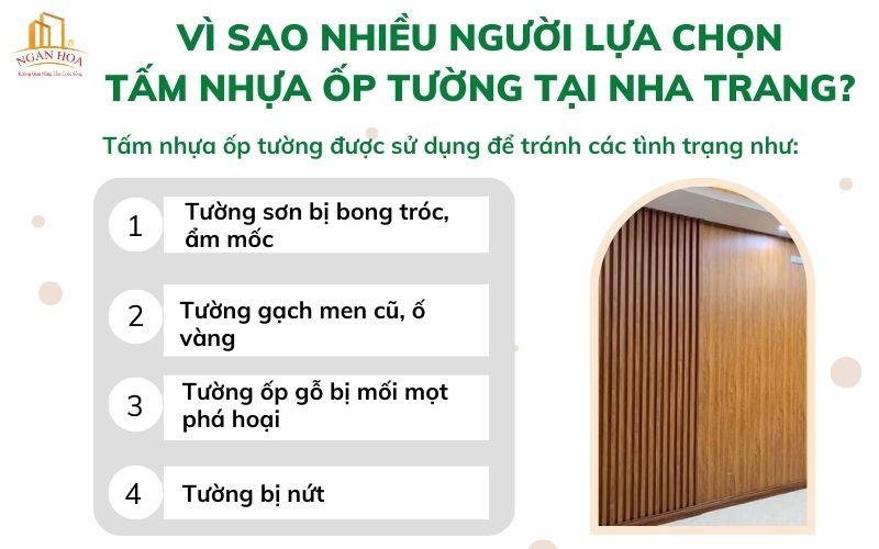 Lý do khiến nhiều người lựa chọn tấm nhựa ốp tường Nha Trang