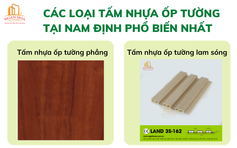 Các loại tấm nhựa ốp tường tại Nam Định phổ biến nhất