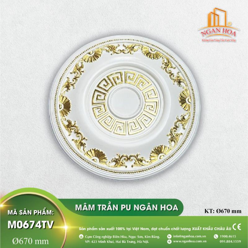 Mâm Trần PU Ngân Hoa - M0674TV