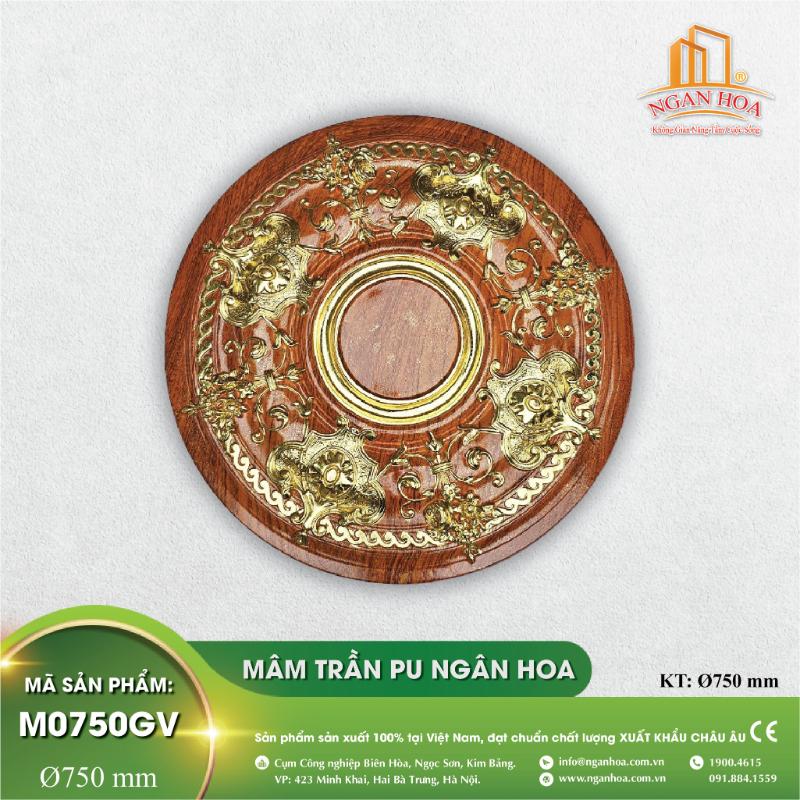 Mâm Trần PU Ngân Hoa - M0750GV