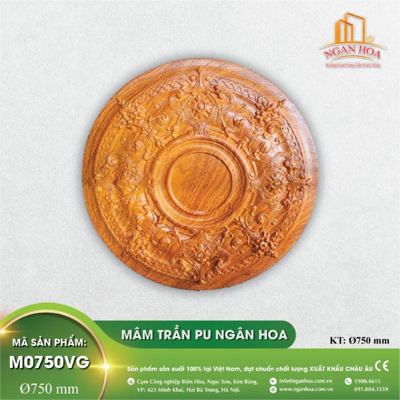 Mâm Trần PU Ngân Hoa - M0750VG