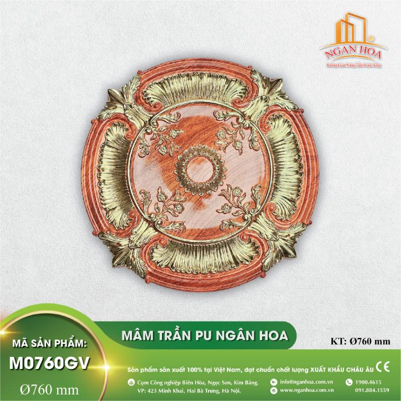 Mâm Trần PU Ngân Hoa - M0760GV