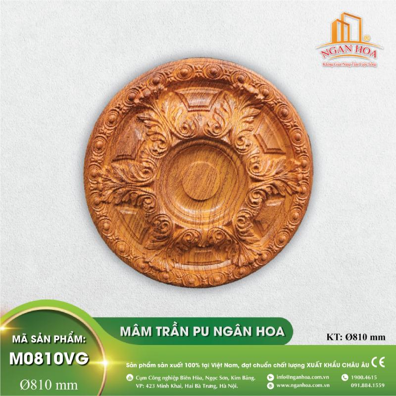 Mâm Trần PU Ngân Hoa - M0810VG