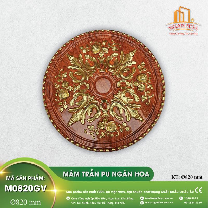 Mâm Trần PU Ngân Hoa - M0820GV