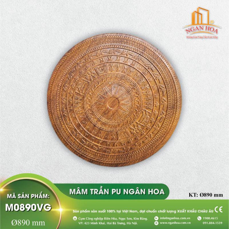 Mâm Trần PU Ngân Hoa - M0890VG