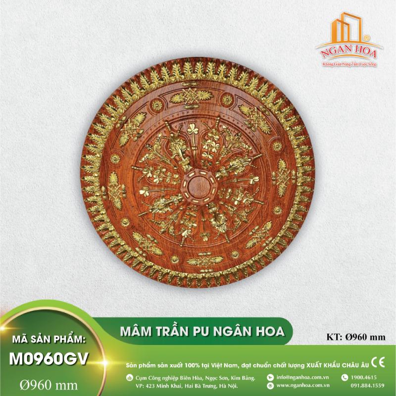 Mâm Trần PU Ngân Hoa - M0960GV