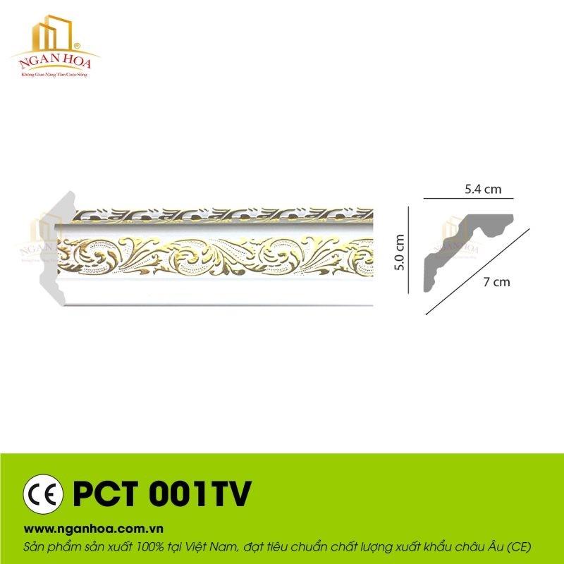 Mẫu phào chỉ nhựa PS PCT 001TV