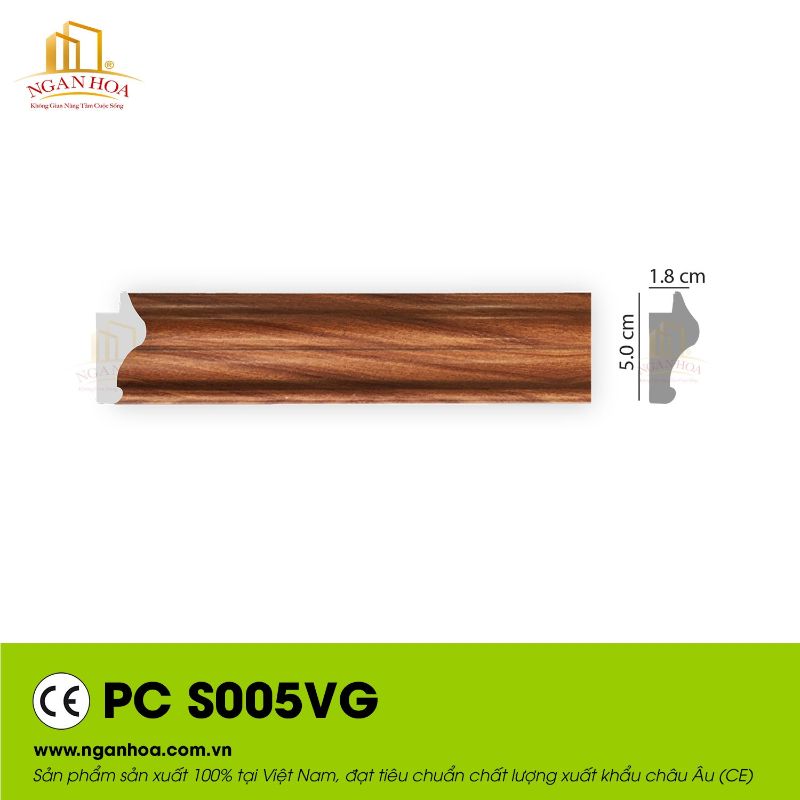 Mẫu phào chỉ PC S005VG