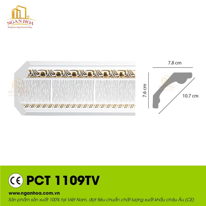 Mẫu phào chỉ PS PCT 1109TV