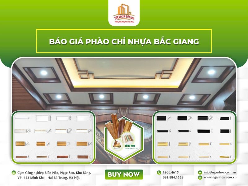 Phào chỉ nhựa Bắc Giang 