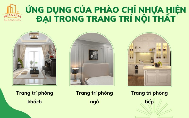 Ứng dụng của phào chỉ nhựa Thanh Hóa trong trang trí nội thất