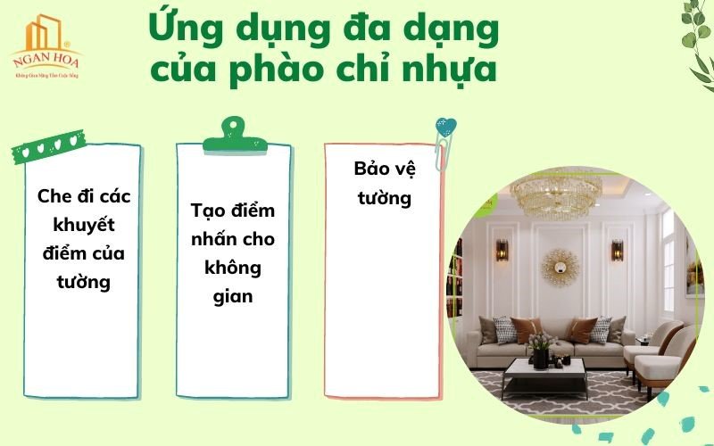 Ứng dụng đa dạng của phào chỉ nhựa trong trang trí nội thất
