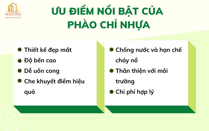 Ưu điểm của phào chỉ nhựa