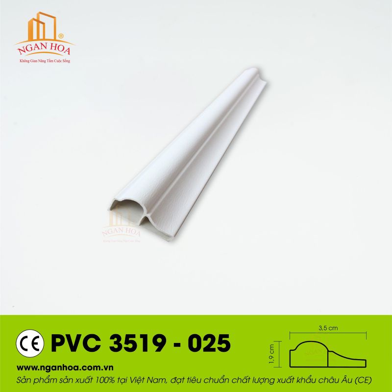 Ảnh mẫu phào PVC 3519-025