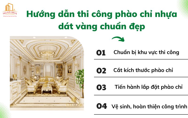 Các bước cụ thể để thi công phào chỉ nhựa từ a - z