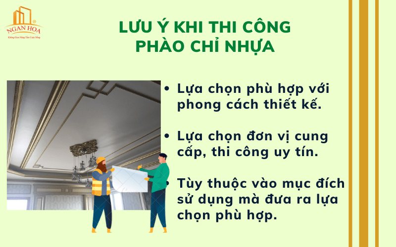 Cách thi công phào chỉ nhựa đúng quy chuẩn từ a đến z